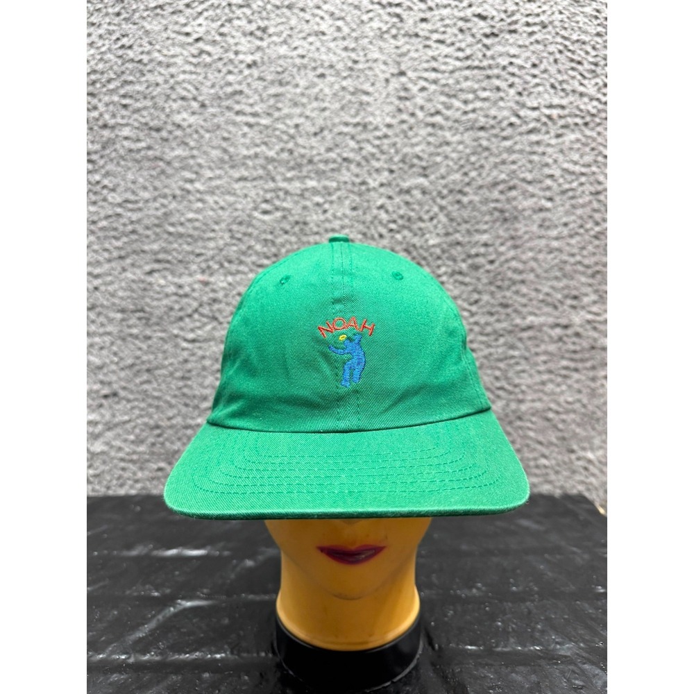 Noah x Union Logo Embroidered Strapback Hat Baseball Cap Green Mens One Size